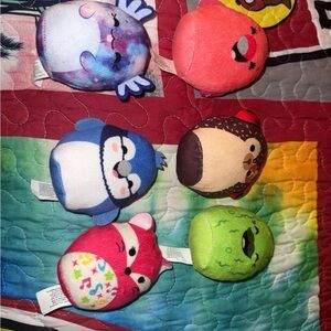 Squishmallows Colorful Mini Plush Set of 6